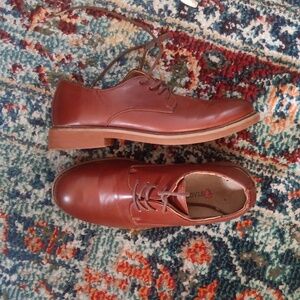 Stags boys brown dress shoes